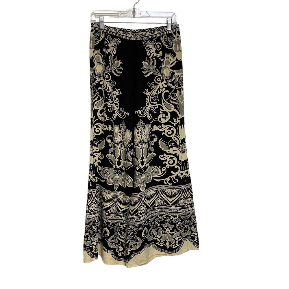 Flying Tomato Black and Cream Wide Leg Pants